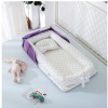 Ultra comfortable baby nest cocoon bed baby pod- Purple dots