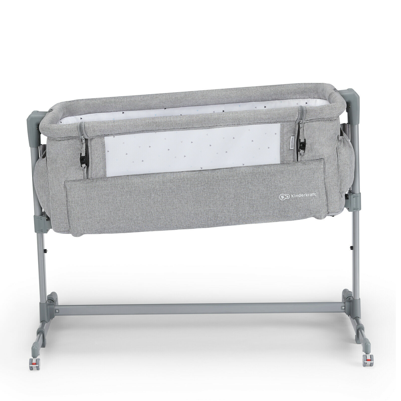 Adjustable Height Bedside Baby Crib NESTE UP Co-Sleeping Bed in Gray – Image 4