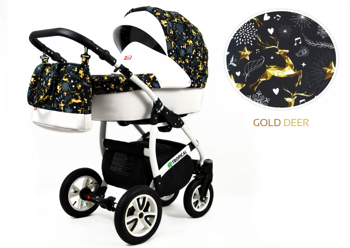 Gold Deer Pram 3in1 Travel System Isofix Base for Newborn