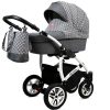 3 in1 Travel Set Folding Classic Baby Pram in Grey