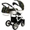 Stroller 3in1 Travel System Set Car Seat Stroller - Black & Gold