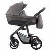 Pushchair  Baby Pram Travel System 3in1 Graphite Frame in Silver