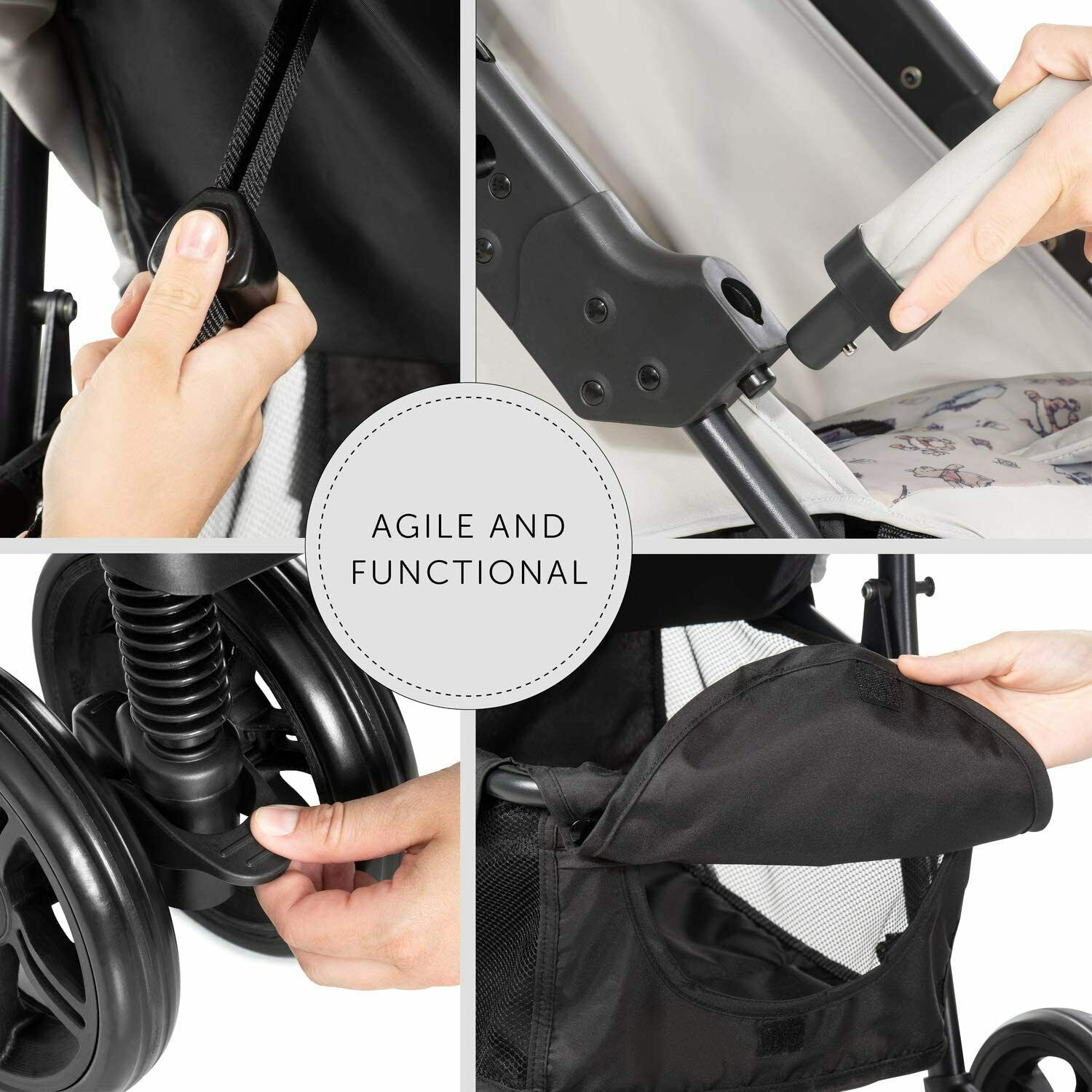 Hauck Disney Winnie the Pooh Shopper Trio Pushchair Buggy Pram Upto 4YS Silver - Image 5