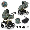 Foldable 3in1 Newborn Baby Pushchair Stroller Gold Edition - Jungle