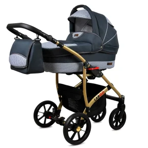 Alternative view of 3 in 1 Luxury Stroller and Car Seat - Largo Pram Pushchair and Car seat by Babylux- In Magic Gray