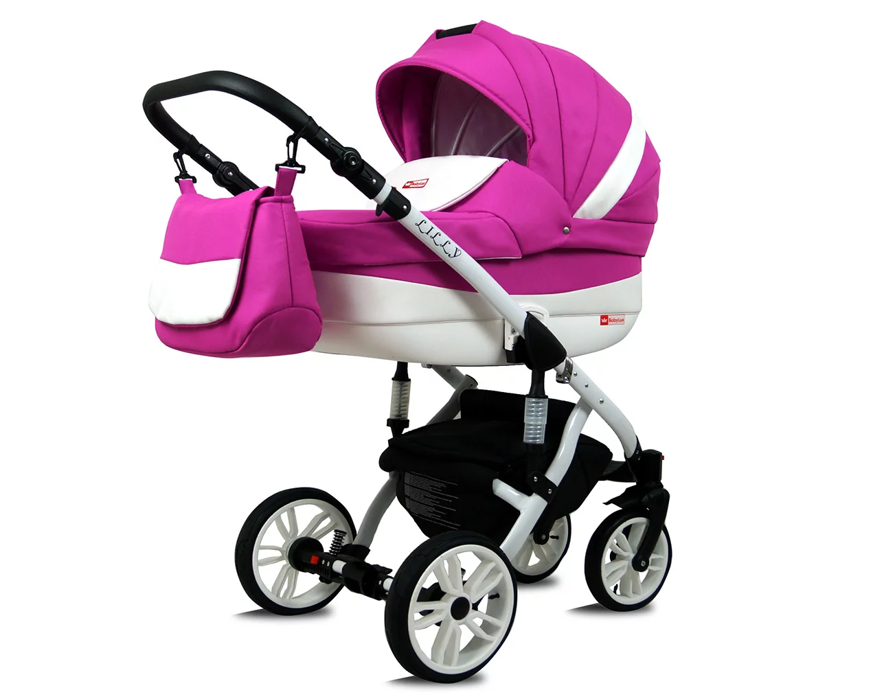 3 in 1 Luxury Stroller and Car Seat - Lilly Pram Pushchair and Car seat by Babylux- In Crocus - Image 2