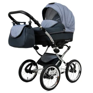 Alternative view of 3 in 1 Luxury Stroller and Car Seat - Margaret Exclusive Pram Pushchair and Car seat by Babylux- In Magic Gray