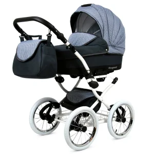Alternative view of 3 in 1 Luxury Stroller and Car Seat - Margaret White Pram Pushchair and Car seat by Babylux- In Magic Gray