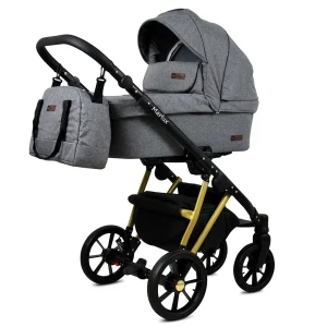 Alternative view of 3 in 1 Luxury Stroller and Car Seat - Marlux Magnetic Pram Pushchair and Car seat by Babylux- In Grey Flex