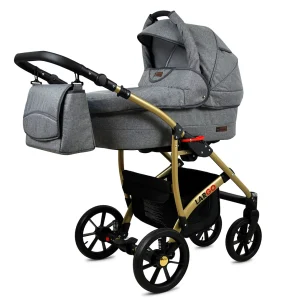 Alternative view of 3 in 1 Luxury Stroller and Car Seat - Largo Pram Pushchair and Car seat by Babylux- In Gray Flex