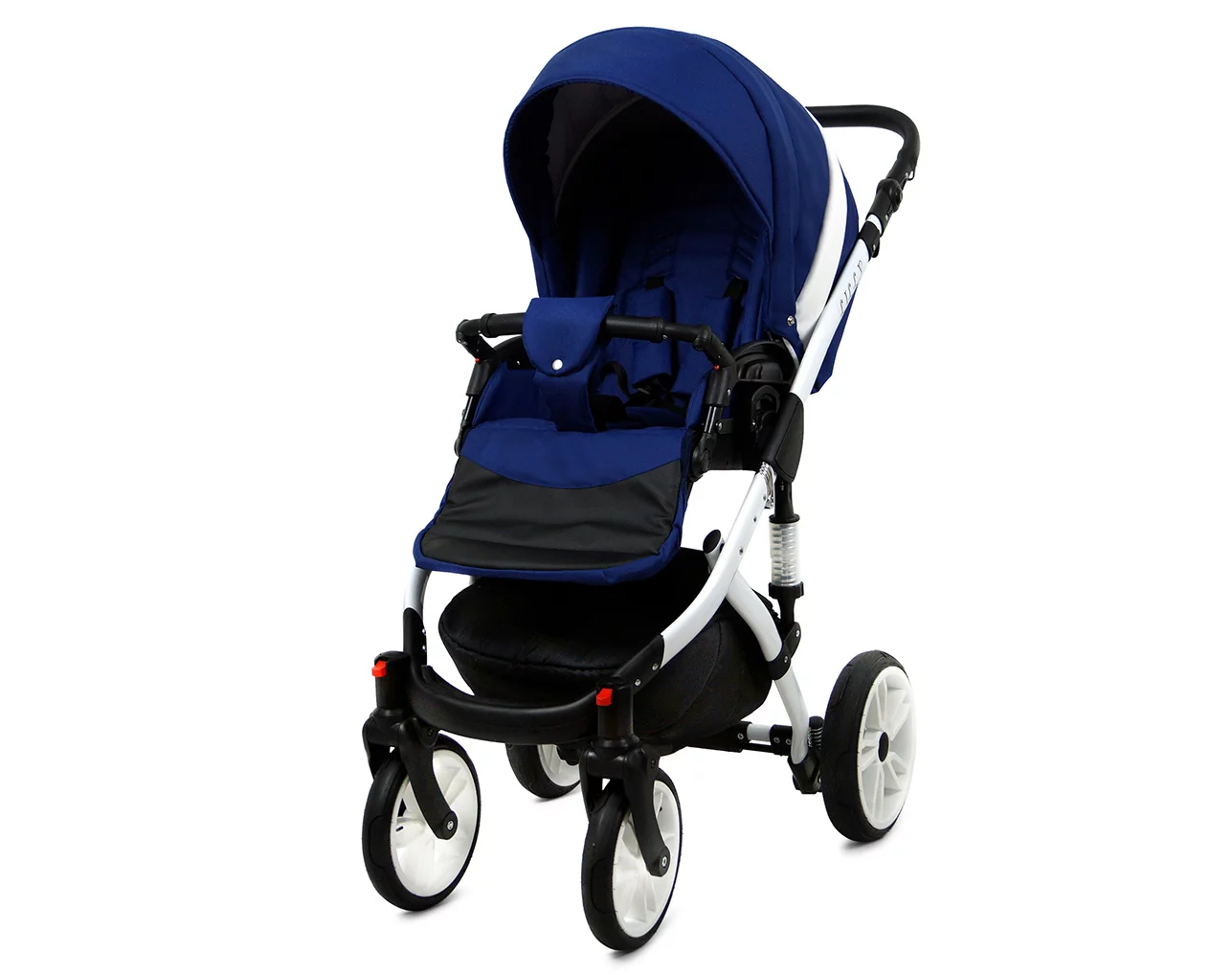 3 in 1 Luxury Stroller and Car Seat - Lilly Pram Pushchair and Car seat by Babylux- In Sailor Blue - Image 3
