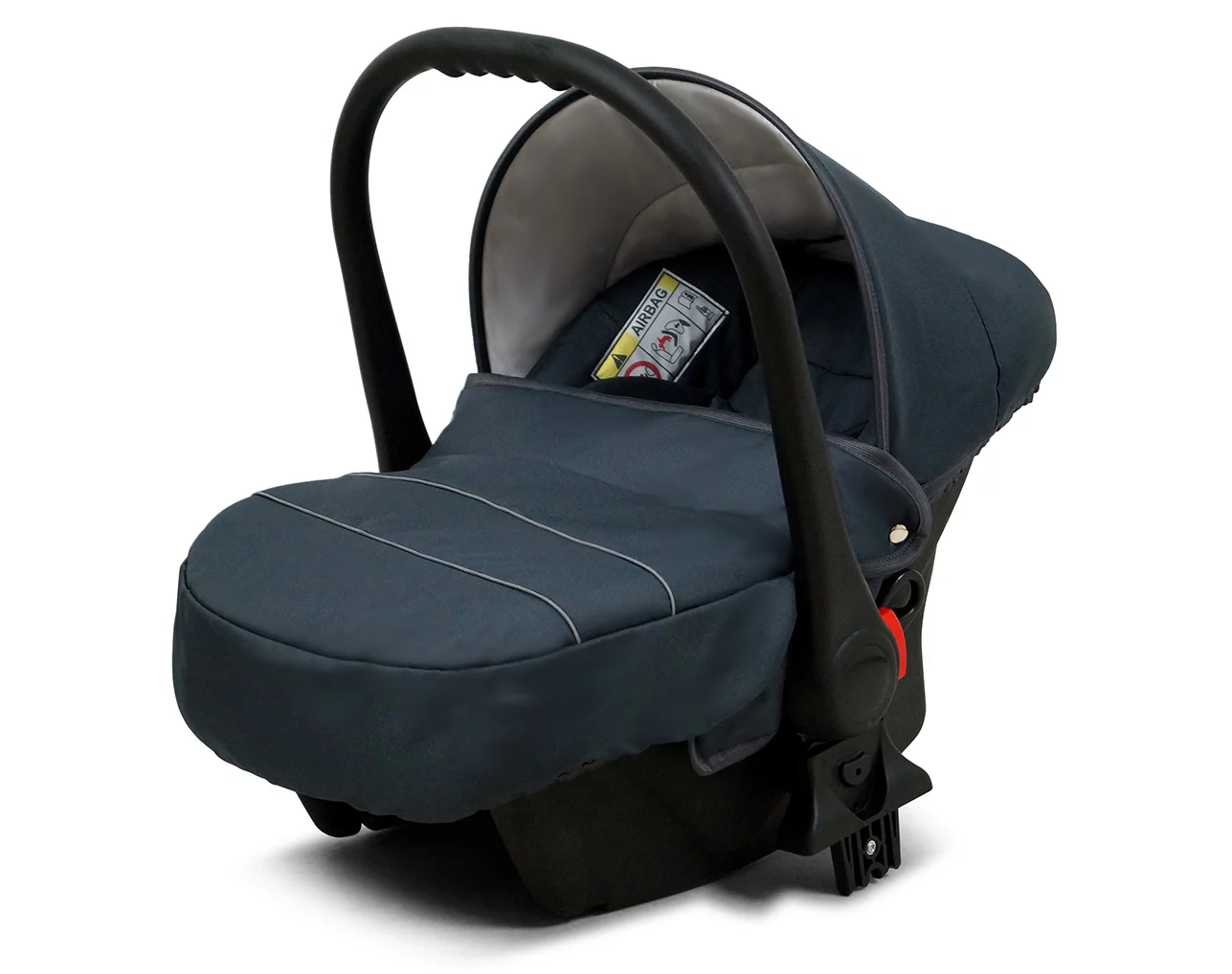 3 in 1 Luxury Stroller and Car Seat - Largo Pram Pushchair and Car seat by Babylux- In Gray Light Pink - Image 4