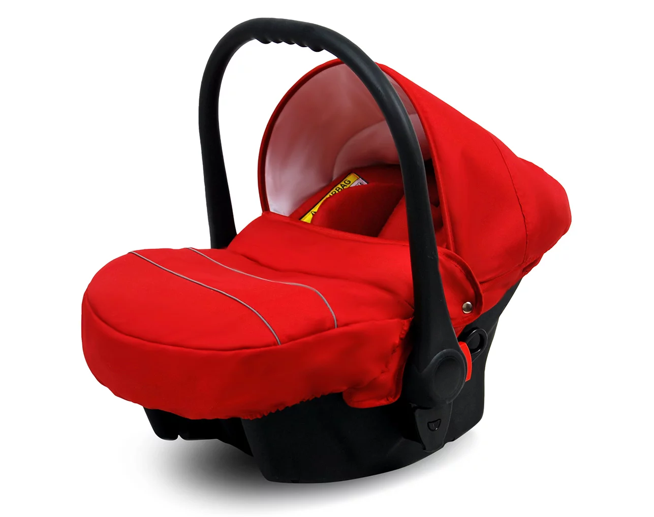 3 in 1 Luxury Stroller and Car Seat - Largo Pram Pushchair and Car seat by Babylux- In Red Flowers - Obrázek 4