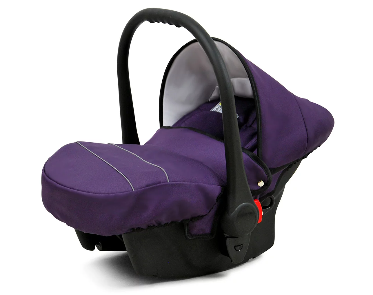 3 in 1 Luxury Stroller and Car Seat - Largo Pram Pushchair and Car seat by Babylux- In Violet Flowers - Image 4