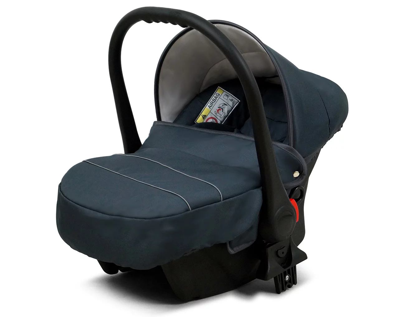 3 in 1 Luxury Stroller and Car Seat - Margaret Gold Pram Pushchair and Car seat by Babylux- In Grey Magic - Image 4