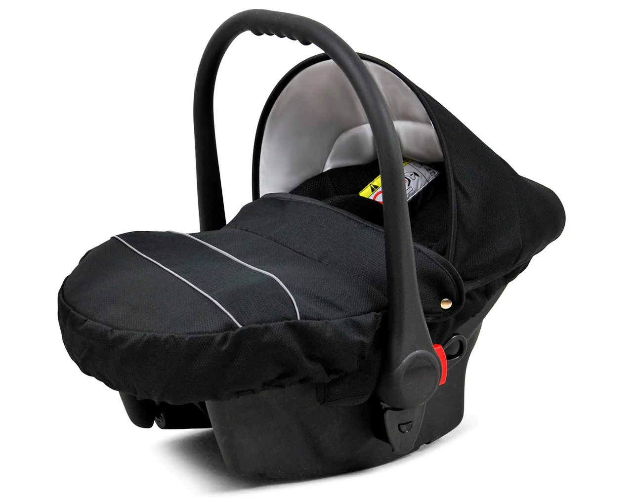 3 in 1 Luxury Stroller and Car Seat - Miracle Pram Pushchair and Car seat by Babylux- In Black Deluxe - Image 4