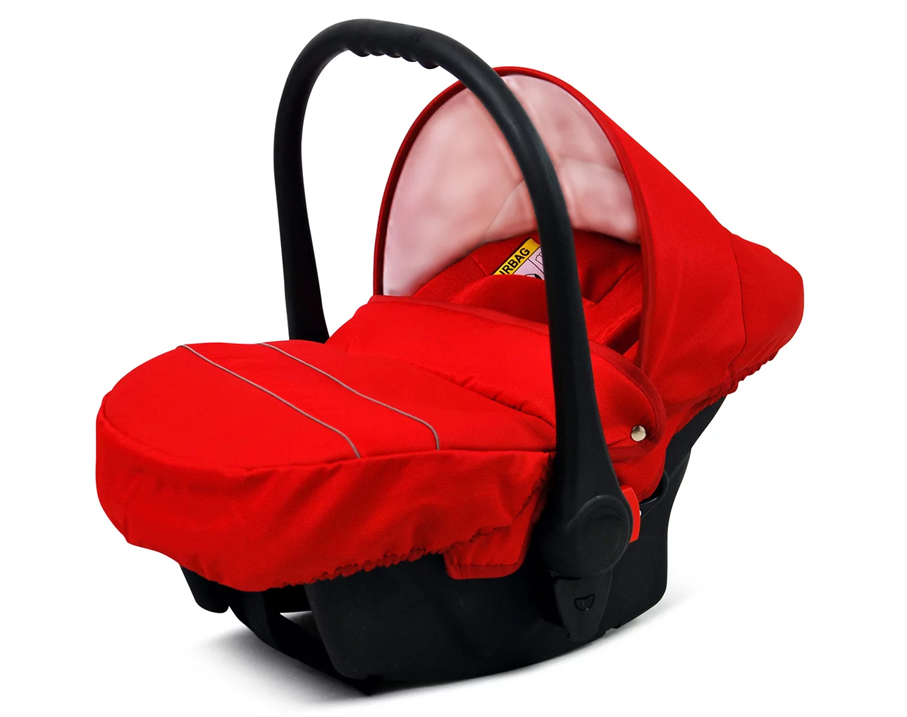 3 in 1 Luxury Stroller and Car Seat - Miracle Pram Pushchair and Car seat by Babylux- In Red Deluxe - Image 4