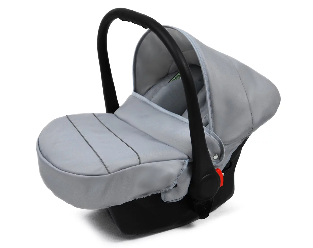 3 in 1 Luxury Stroller and Car Seat - Qbaro Pram Pushchair and Car seat by Babylux- In Silver - Image 4
