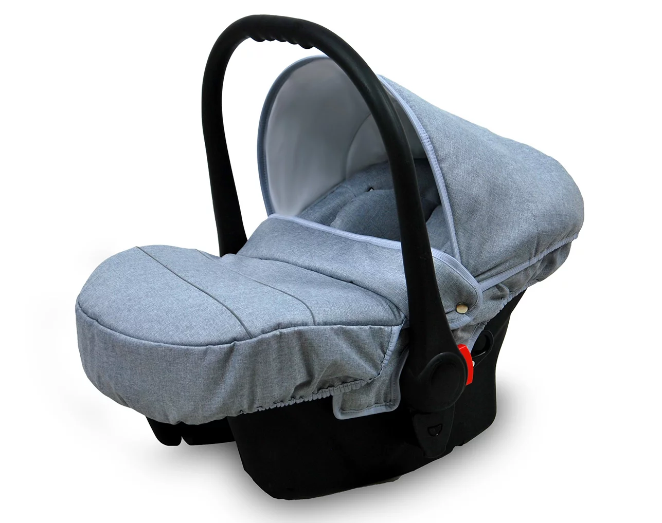 3 in 1 Luxury Stroller and Car Seat - Aspero Pram Pushchair and Car seat by Babylux- In Silver Flex - Image 4