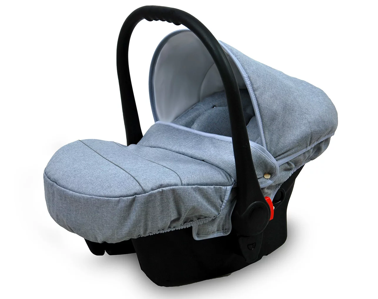 3 in 1 Luxury Stroller and Car Seat - Aspero Pram Pushchair and Car seat by Babylux- In Silver Mint - Image 4