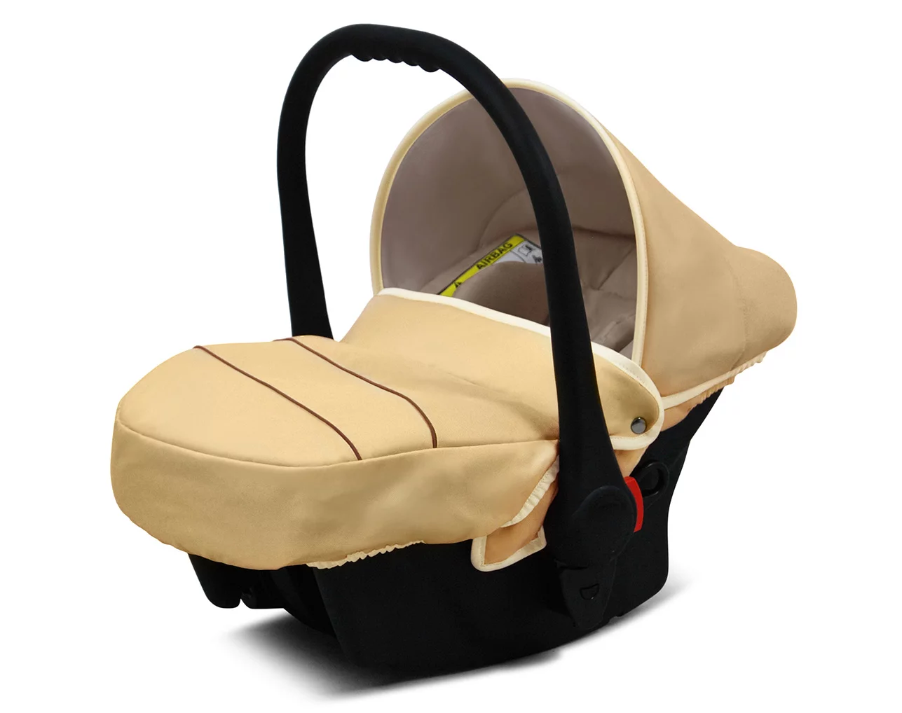 3 in 1 Luxury Stroller and Car Seat - Largo Pram Pushchair and Car seat by Babylux- In Gold Rainbow - Image 4