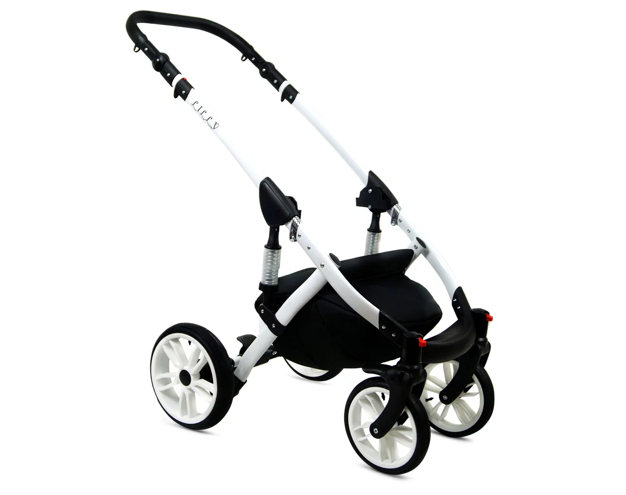 3 in 1 Luxury Stroller and Car Seat - Lilly Pram Pushchair and Car seat by Babylux- In Crocus - Image 5