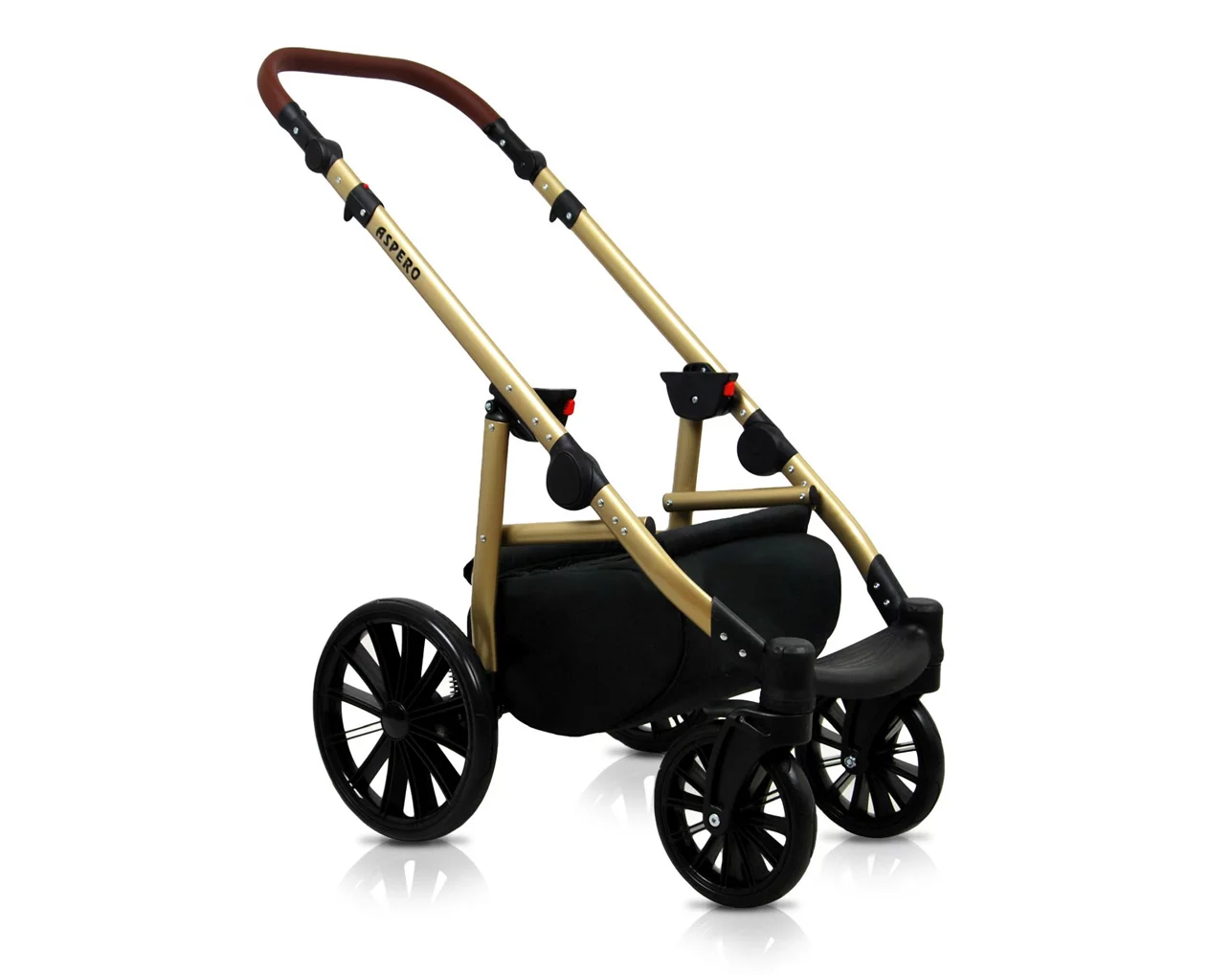 3 in 1 Luxury Stroller and Car Seat - Aspero Pram Pushchair and Car seat by Babylux- In Silver Flex - Image 5