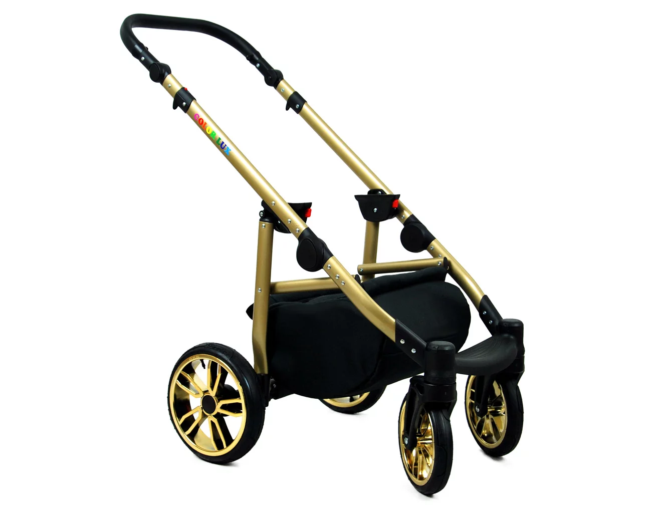 3 in 1 Luxury Stroller and Car Seat - Color Lux Pram Pushchair and Car seat by Babylux- In Grey Flex - Image 5