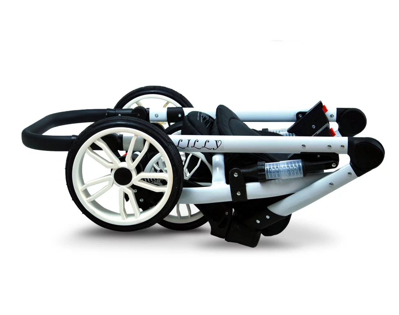 3 in 1 Luxury Stroller and Car Seat - Lilly Pram Pushchair and Car seat by Babylux- In Sailor Blue - Image 6