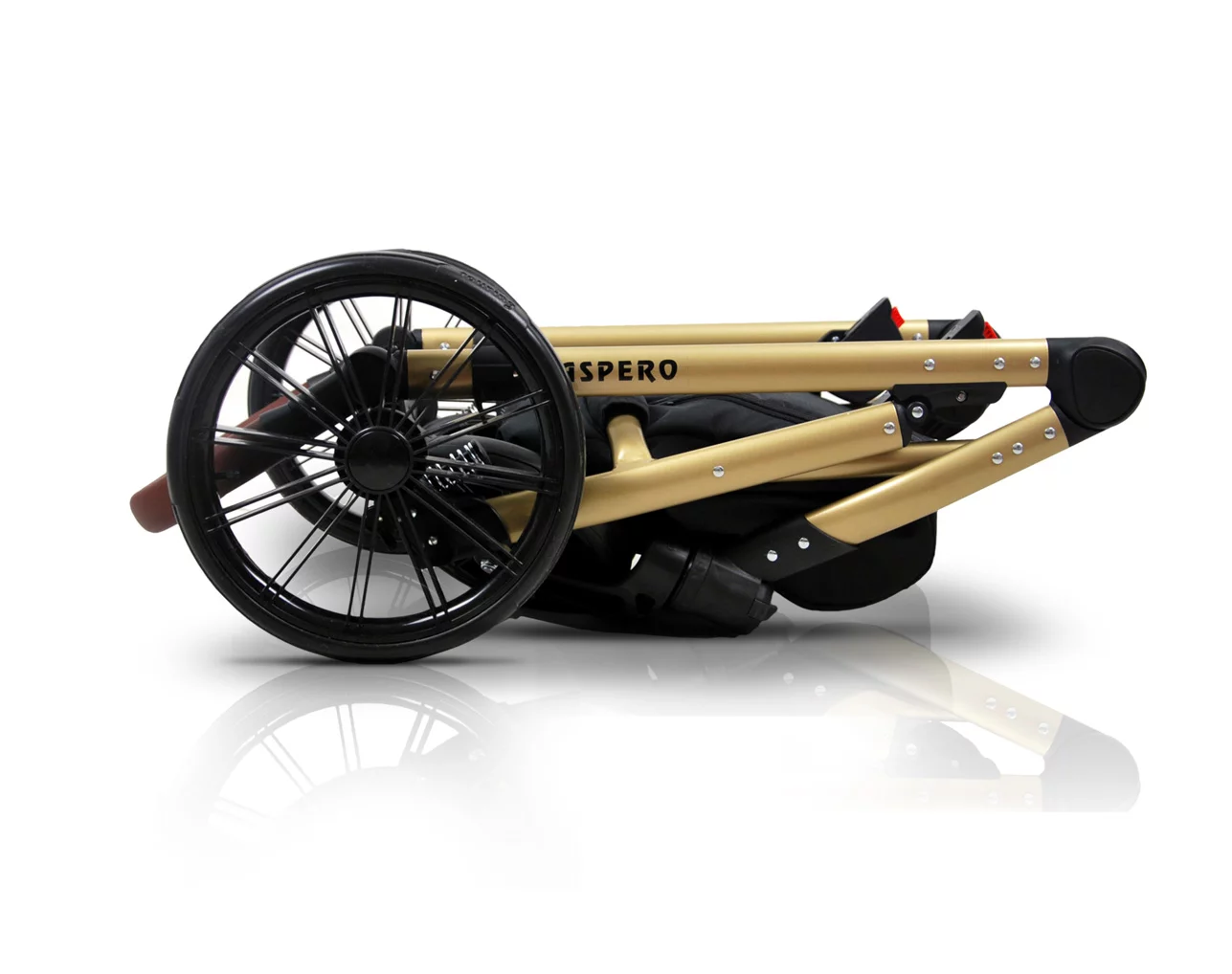 3 in 1 Luxury Stroller and Car Seat - Aspero Pram Pushchair and Car seat by Babylux- In Silver Flex Black - Image 6