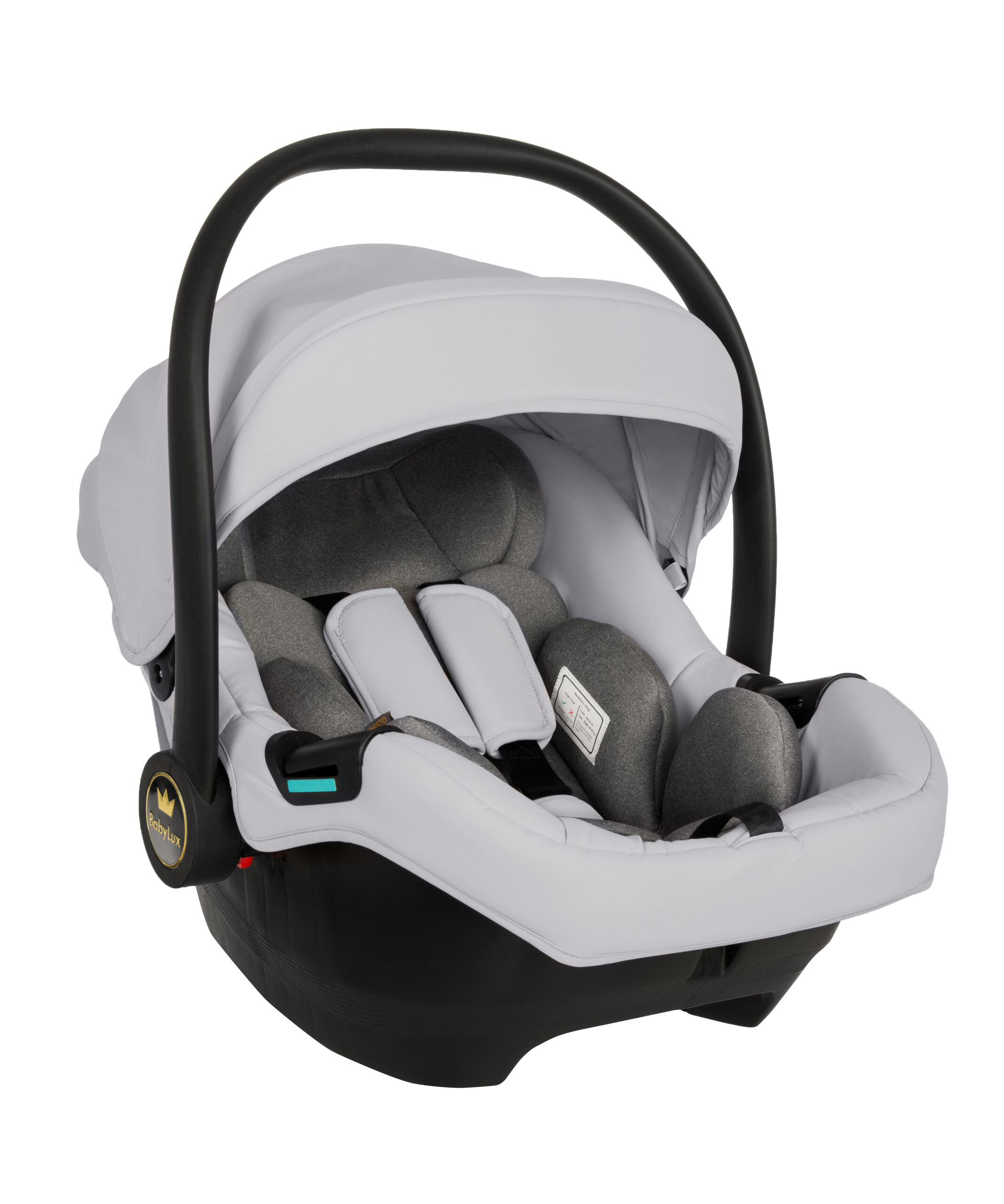 3 in 1 Luxury Stroller and Car Seat - New Rosso Luxury Pram Pushchair and Car seat by Babylux- In Silver - Bild 13