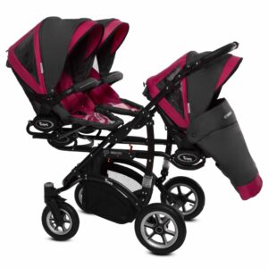 Az Amarant Purple Triplet Pram Pushchair – BabyActive Trippy Travel System Sport Set alternatív nézete