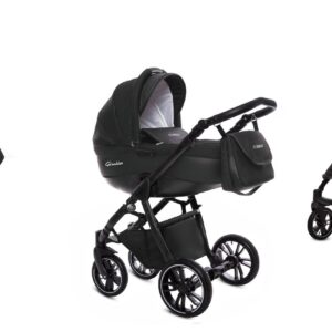 Black Pram Pushchair 2 in 1 – BabyActive Giulia Travel System