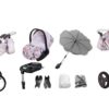 Peony Pattern Pram Pushchair 2 in 1 – BabyActive Mommy Travel System