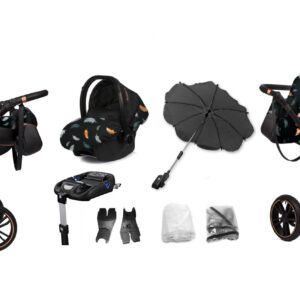 Special Rose Gold Air Pram Pushchair 2 in 1 – BabyActive Mommy Travel System