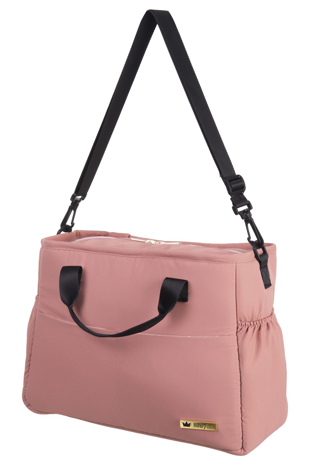 Salmon Pink 2 in 1 Pushchair – BabyLux Giau Travel System – Image 3