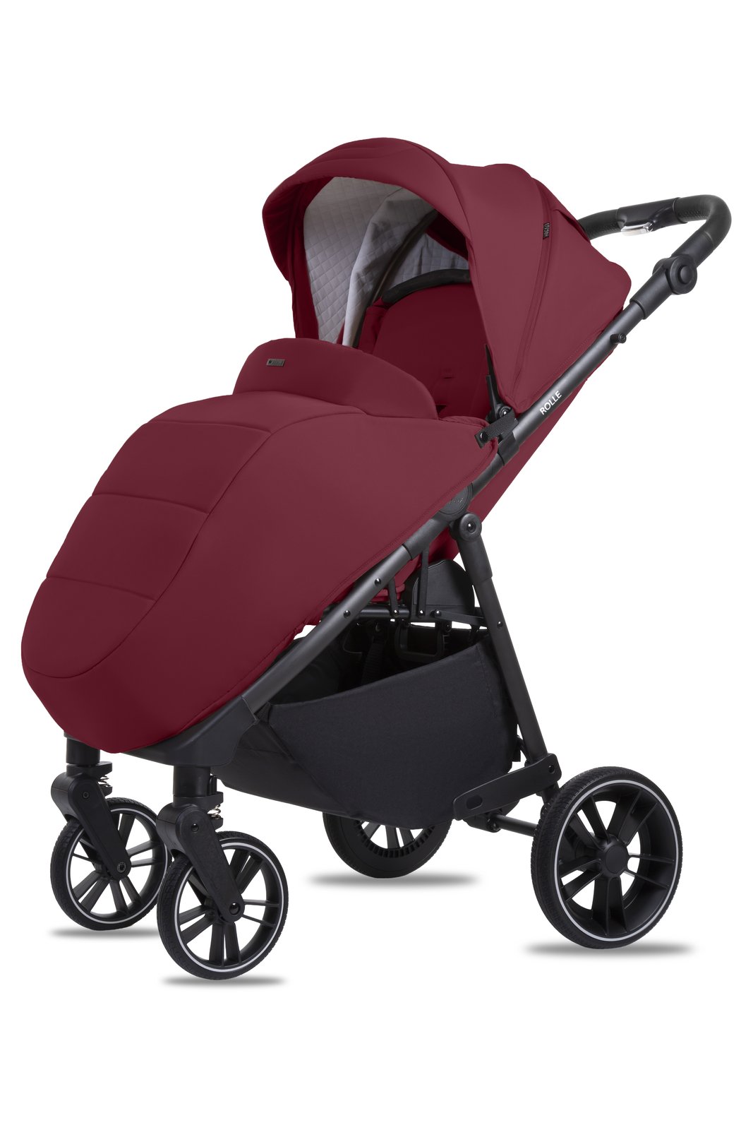 Burgundy 2 in 1 Pushchair – BabyLux Rolle Travel System – Bild 3