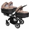 Beige Triplet Pram Pushchair – BabyActive Trippy Travel System Full Set