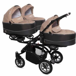 Beige Triplet Pram Pushchair – BabyActive Trippy Travel System Full Set
