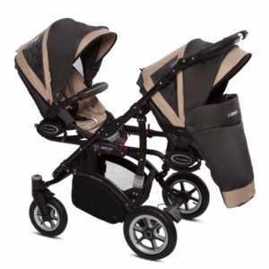 Az Beige Twin Pram Pushchair – BabyActive Twinni Travel System Sport Set alternatív nézete