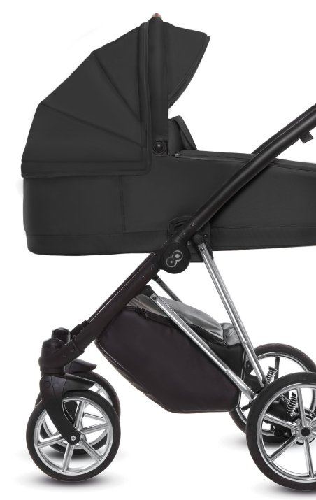 Black Pram Pushchair 4 in 1 – BabyActive Musse Ultra Travel System with Car Seat & Isofix Base - 2 kép