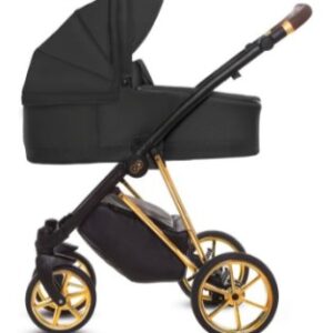 Black Pram Pushchair 4 in 1 – BabyActive Musse Ultra Travel System with Car Seat & Isofix Base
