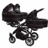 Black Triplet Pram Pushchair – BabyActive Trippy Travel System Full Set