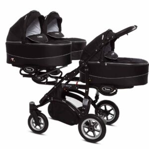 Black Triplet Pram Pushchair – BabyActive Trippy Travel System Full Set