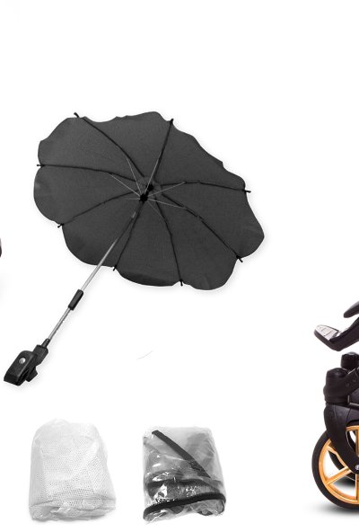 Dark Rose Pattern Pram Pushchair 4 in 1 – BabyActive Musse Rose Travel System with Car Seat & Isofix Base - Εικόνα 4