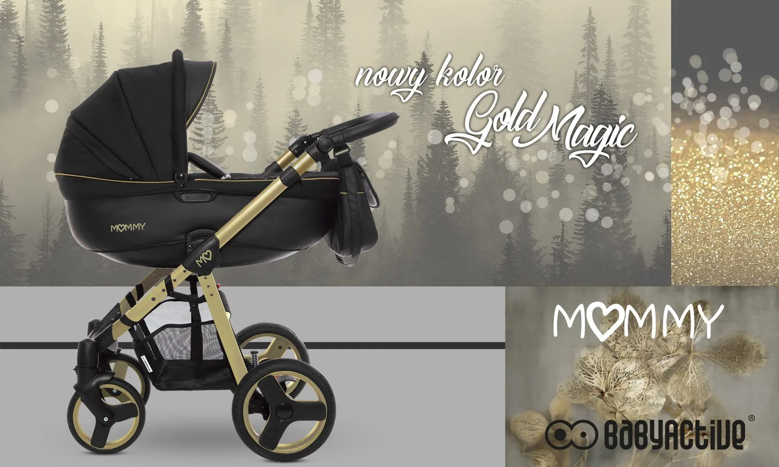 BabyActive Gold Magic Pram Pushchair Travel System