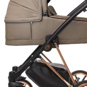 Vista alternativa de Gray Pearl Pram Pushchair 3 in 1 – BabyActive Musse Royal Travel System with Car Seat
