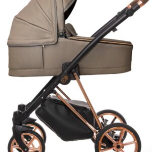 Gray Pearl Pram Pushchair 3 in 1 – BabyActive Musse Royal Travel System with Car Seat