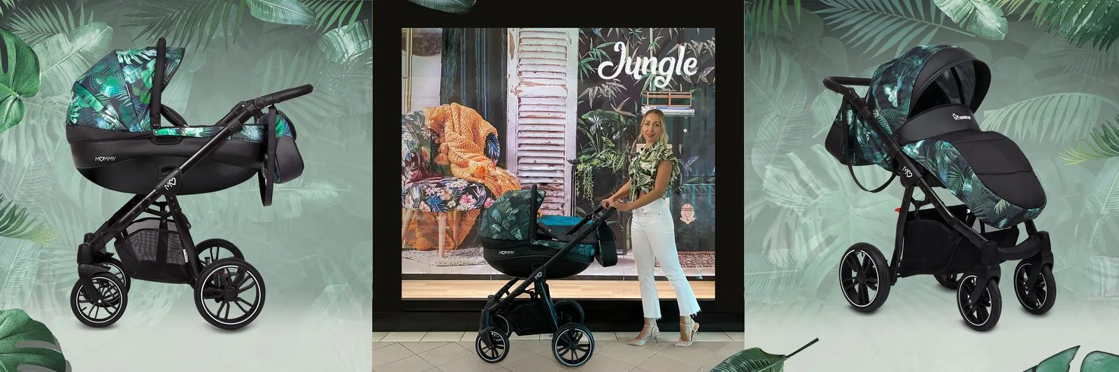 BabyActive Jungle Pram Pushchair Travel System