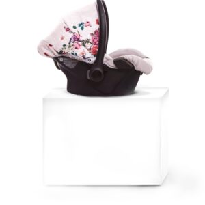 Light Rose Pattern Pram Pushchair 3 in 1 – BabyActive Musse Rose Travel System with Car Seat